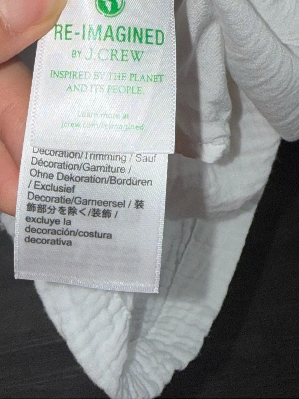 Crew soft gauze mini dress with a square neck and long puff sleeves size S